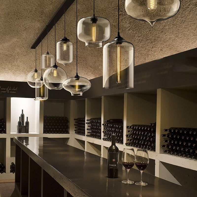 Modern Style Hanging Light Creative Glass Shade Pendant Lighting Fixture