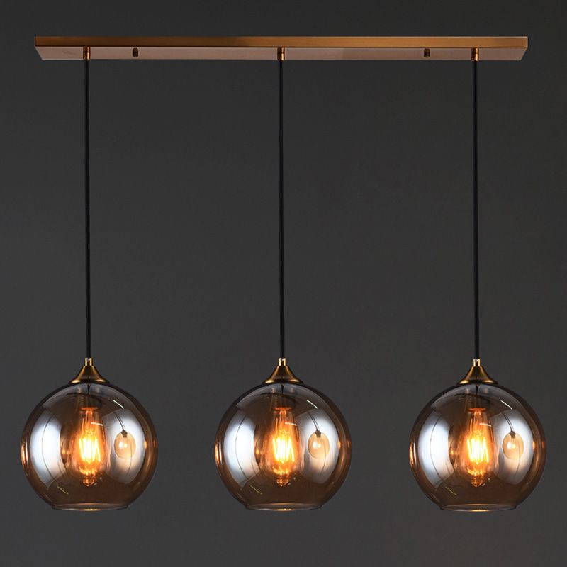 Funzione per illuminazione a sospensione a sospensione in stile moderno sala da pranzo in vetro luce a sospensione.