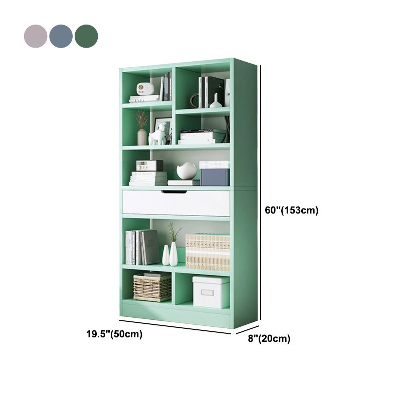Scandinavian Style Bookshelf Engineered Wood Bookcase for Home Office Study Room