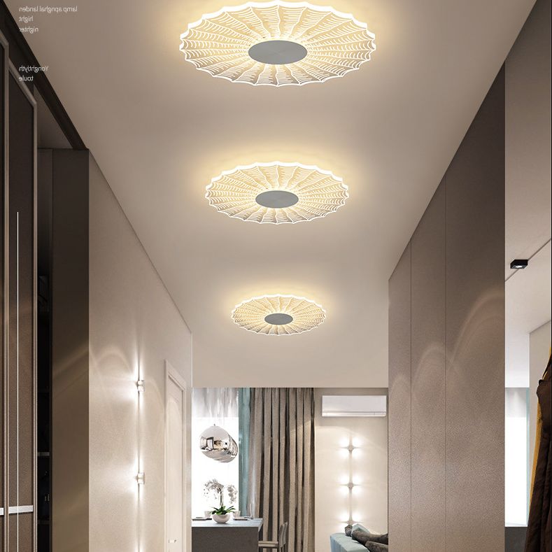Ultrathin Acrilico Flush Mount Light Minimalista LED Clear Flushmount per Hallway
