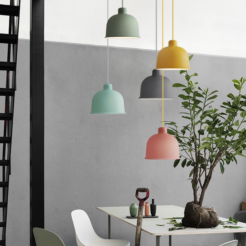 Kleurrijke koepel hanglamp moderne metalen hangende hanger voor woonkamer