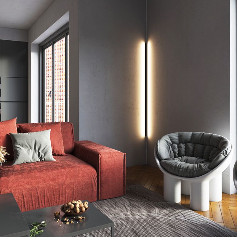 Lineare Wandlampe Aluminium Einfacher Stil LED LED LIGHT WALL SCHLAFT FÜR DISSAME