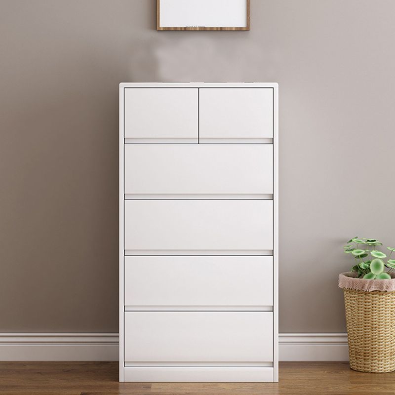 Rubberwood Accent Chest with Drawers 23.62" Long Contemporary Chest