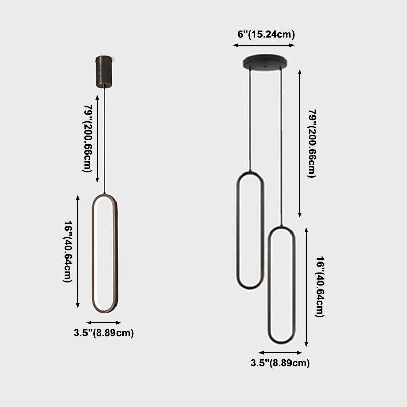 Assayeurs d'éclairage de pendentif géométrique lampe à suspension LED moderne avec une teinte acrylique blanche
