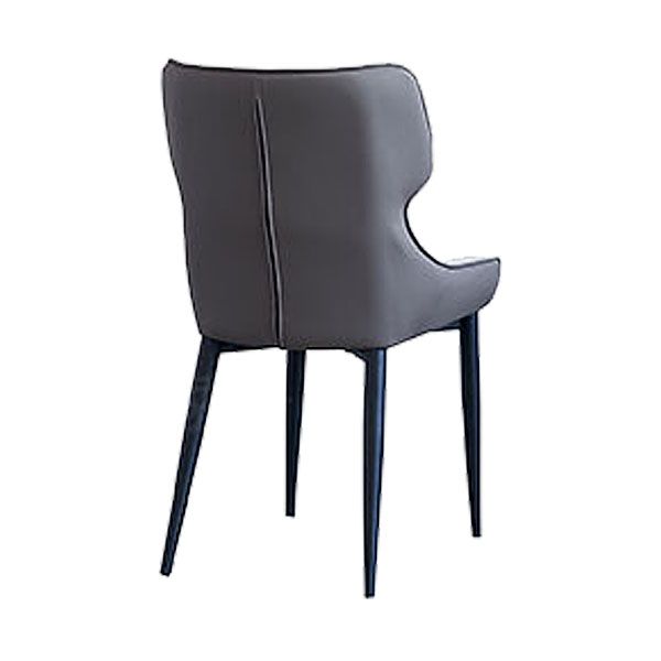 Contemporary Dining Wingback Side Chair Arm Chair with Metal Legs for Kitchen