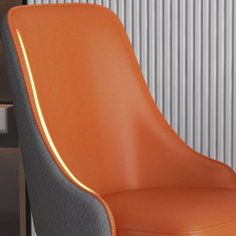 Metal Modern Dining Side Chair with Color Cushion Parsons Chair for Home