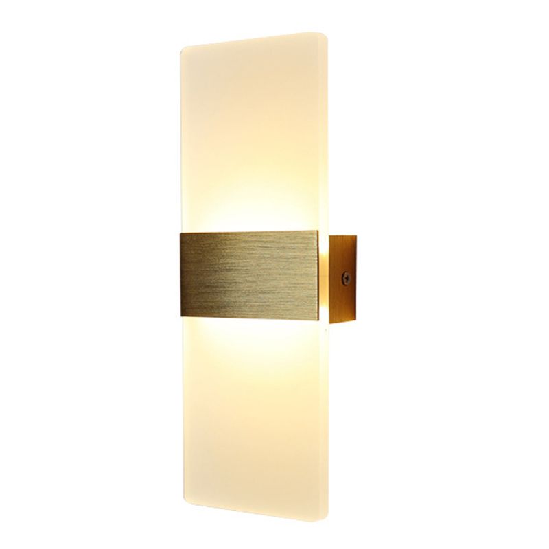 LED LED LED GEOMÉTRICA CONTAMÉTRICA Metal 1 Luz de pared de luz