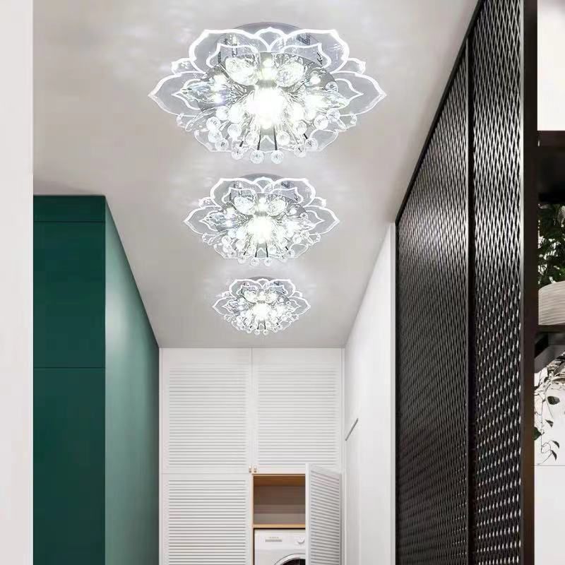 Fleur d'ébullition moderne Plafond des ébouillants Crystal Ceiling Lights
