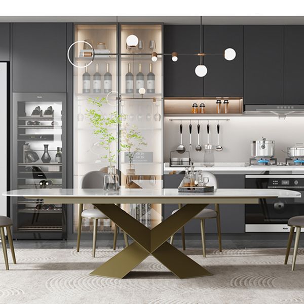 Rectangle Dining Table Sintered Stone Dining Table for Dining Room