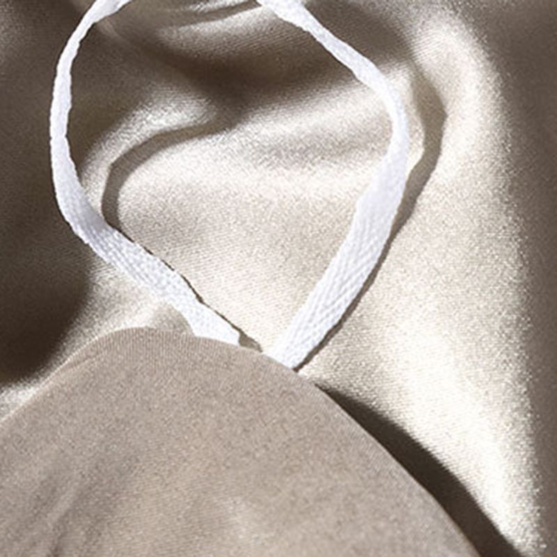 Silk Bed Sheet Set Ultra Soft Elegant Fitted Sheet for Bedroom