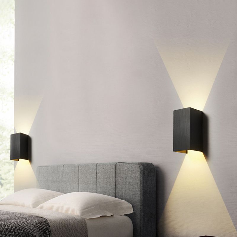Moderner Stil Aluminium Wandleuchte 2 Lichter Wandleuchten für Wohnzimmer