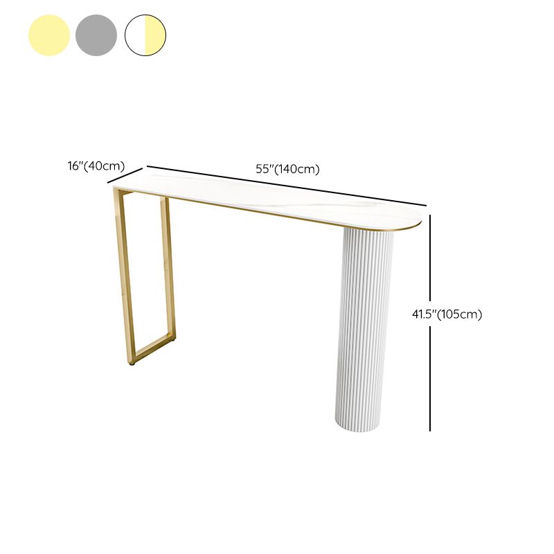 Modern 1/2/5 Pieces Bar Table Set Stone Counter Table with High Stools for Cafe