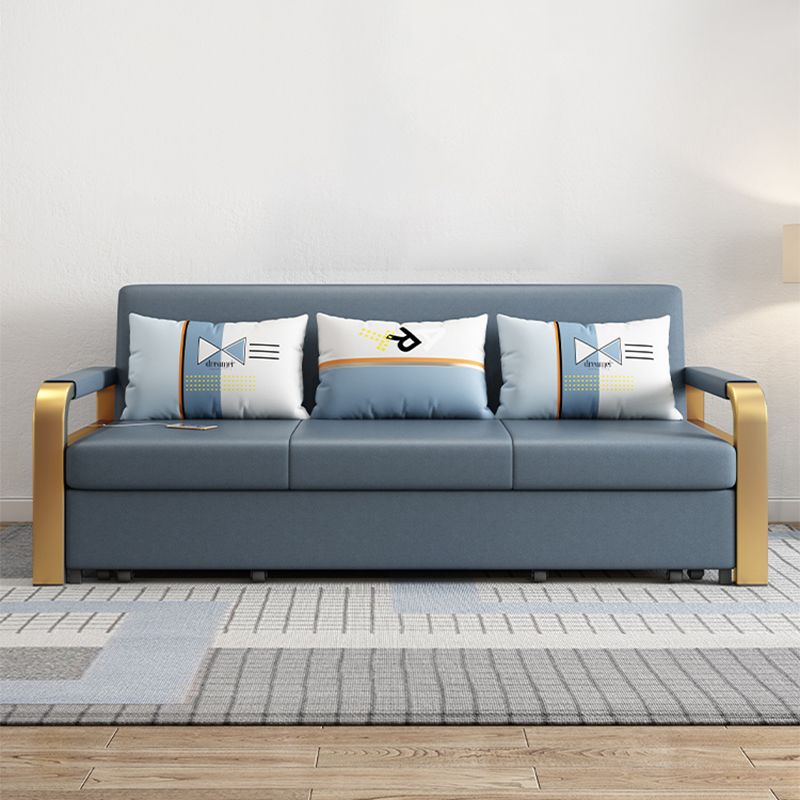 Pillow Included Futon Sofa Bed Square Arms Futon Sleeper Sofa