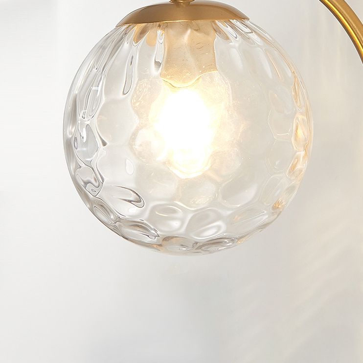 Modern Wall Lamp Glass Shade Wall Vanity Lights for Powder Room Washroom