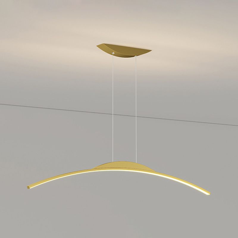 Linear Island Lighting Modern Kitchen Island Lighting Metal 1 Light Island Chandelier