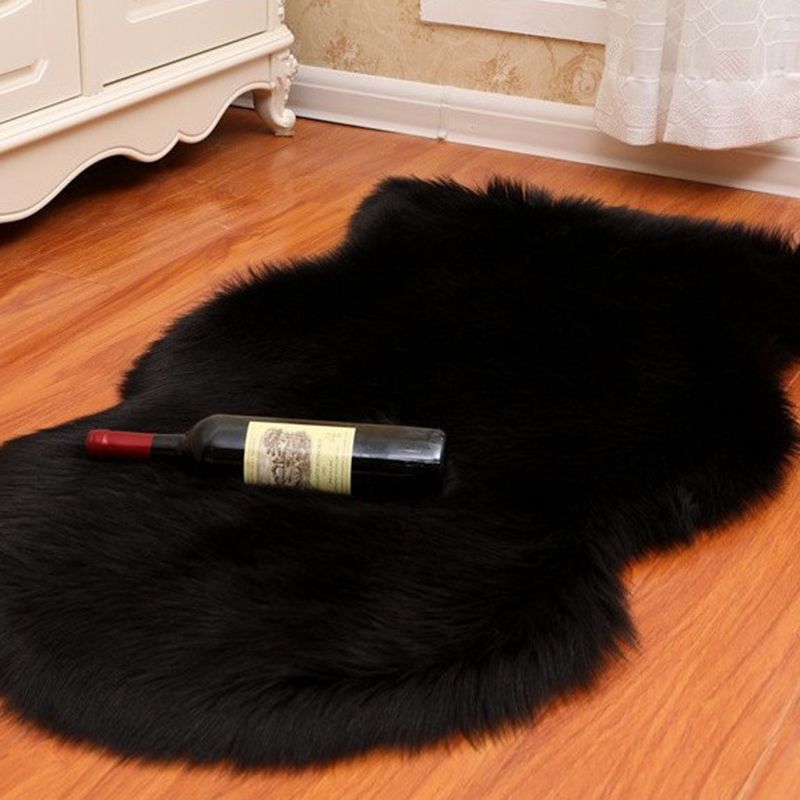 Multi-Color Solid Color Rug Fuzzy Casual Indoor Rug Anti-Slip Backing Pet Friendly Washable Area Carpet for Bedroom