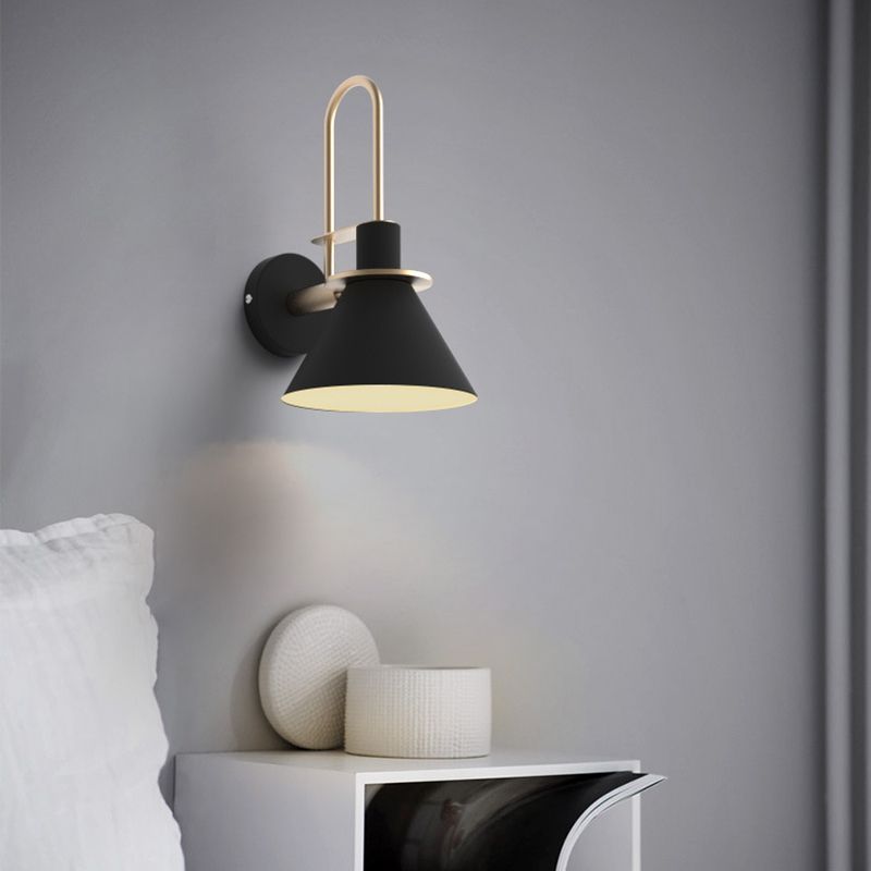 Cone Shape Metal Sconce Light Modern Style Wall Sconce Light for Dining Room