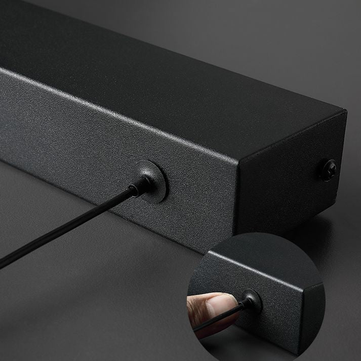 Modern Minimalism Linear Island Hangluchting LED LED Metal Island Plafond Light voor eettafel