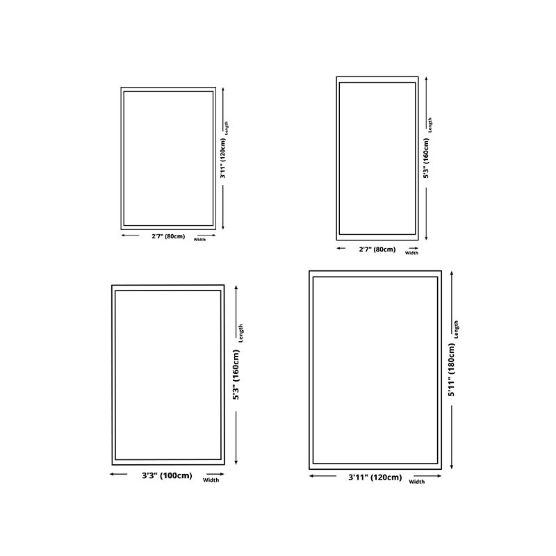 Casual veren bedrukt tapijt polyester gebied tapijt vlekbestendig binnenvleed voor woonkamer