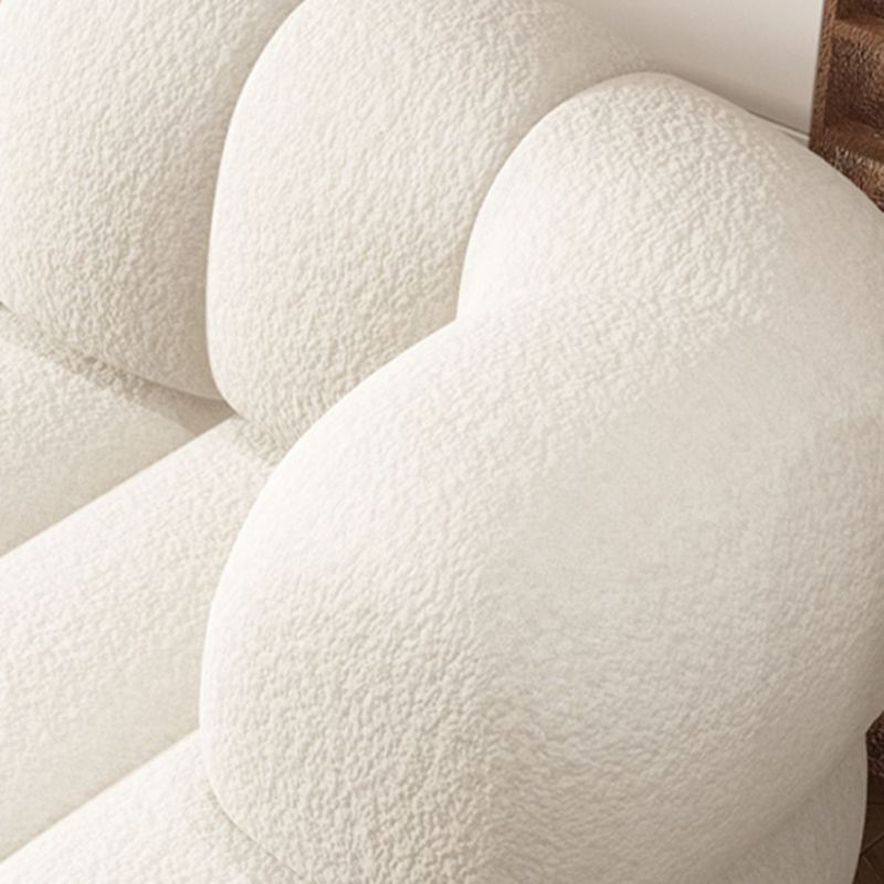 Sewn Pillow Back Sofa Northern European Recessed Arm Sofa with Pillows