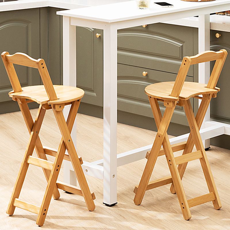 Folding Counter and Bar Stool Modern Style Wood Stool for Patio Use