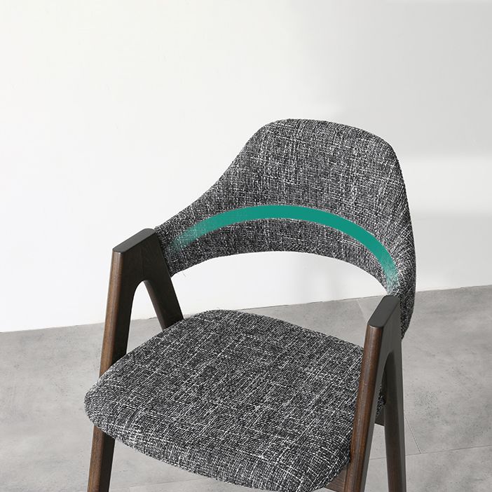 Modern Solid Wood Opening Back Dining Arm Chair Kitchen Dining Arm Chair