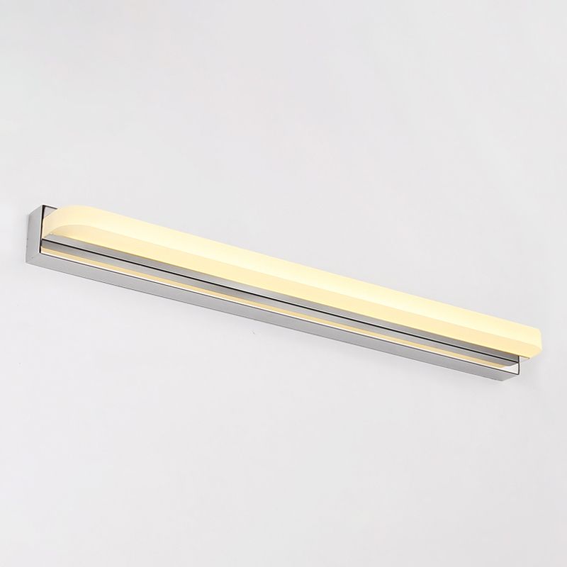 Modern Linear Vanity Wall Light Fixtures Metal 1 Light Wall Light Sconces