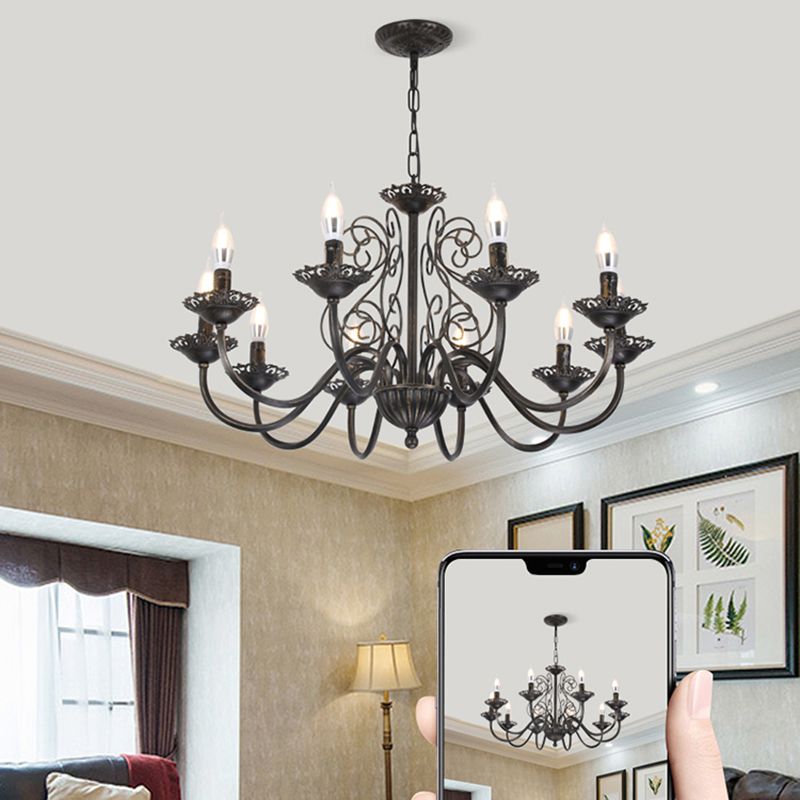Traditional Style Unique Chandelier Lights Metal Pendant Light Fixtures