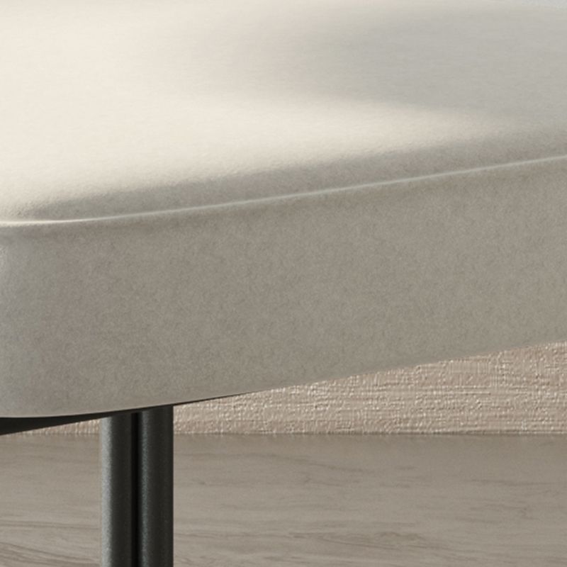 Minimalist Open Back Dining Side Chair Faux Leather Side Chair
