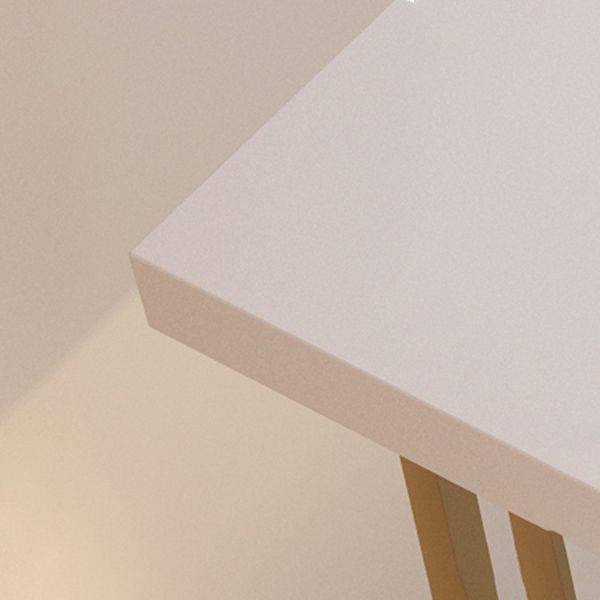 Tavolo da barregle glam tavolo da pranzo in ferro d'oro interno con piedistallo in slitta, solo tavolo