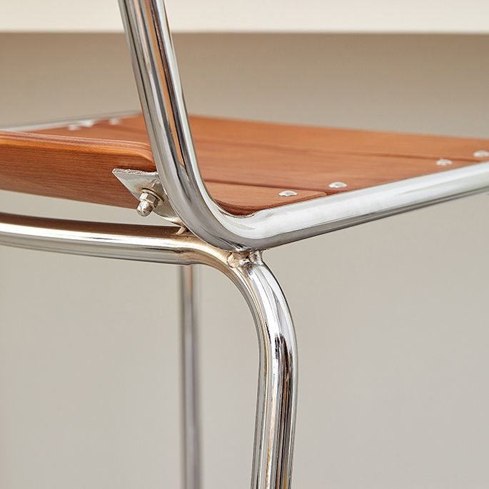 Contemporary Manufactured Wood Low Back Bar Stool with Footrest