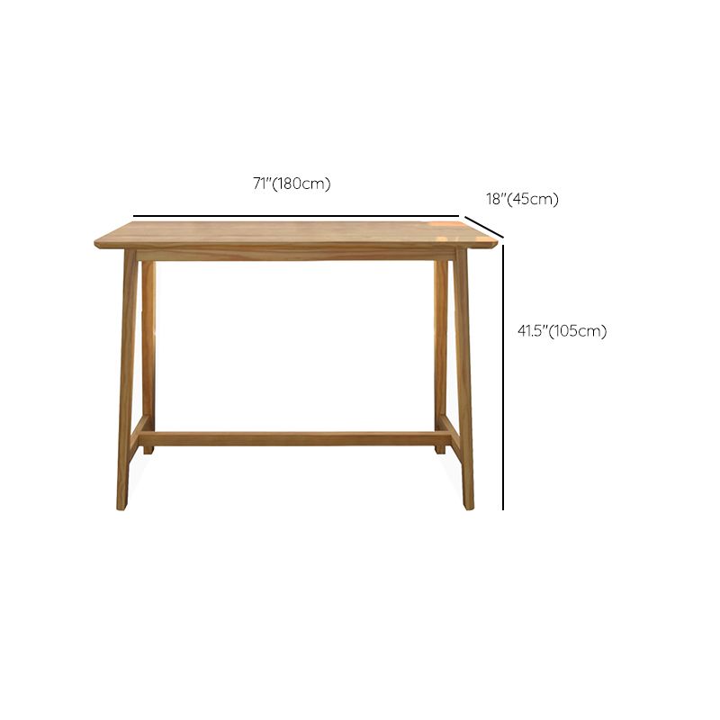 Modern Rectangle Counter Set 1/3 Pieces Solid Wood Bar Height Bar Set