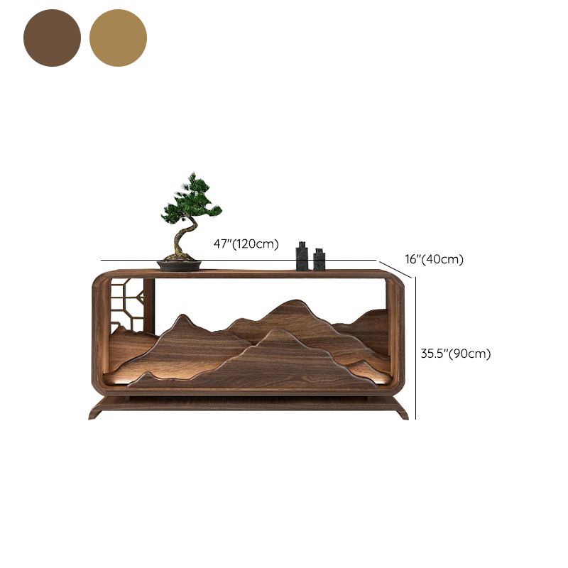 Rectangle Shape Contemporary Console Table Solid Wood Console Sofa Table