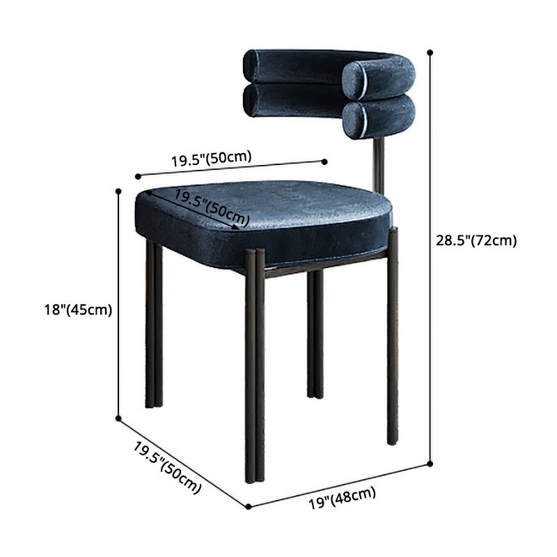 Sillas de comedor de metal estilo moderno Sillas de comedor sin brazos para cocina