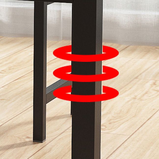 Modern Kitchen Dining Room Set with Wood Top and Double Pedestal Base Furniture for Home Use