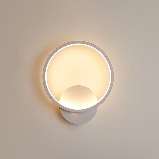 Lumières à nuances géométriques en métal Modern Simple Style 1 HEAD WALL MOUR MOURNAL