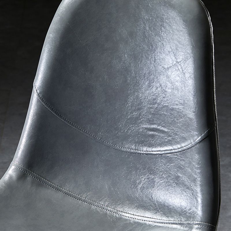 Nordic Style Dining Chairs Armless Side Chairs for Kitchen with Metal Legs