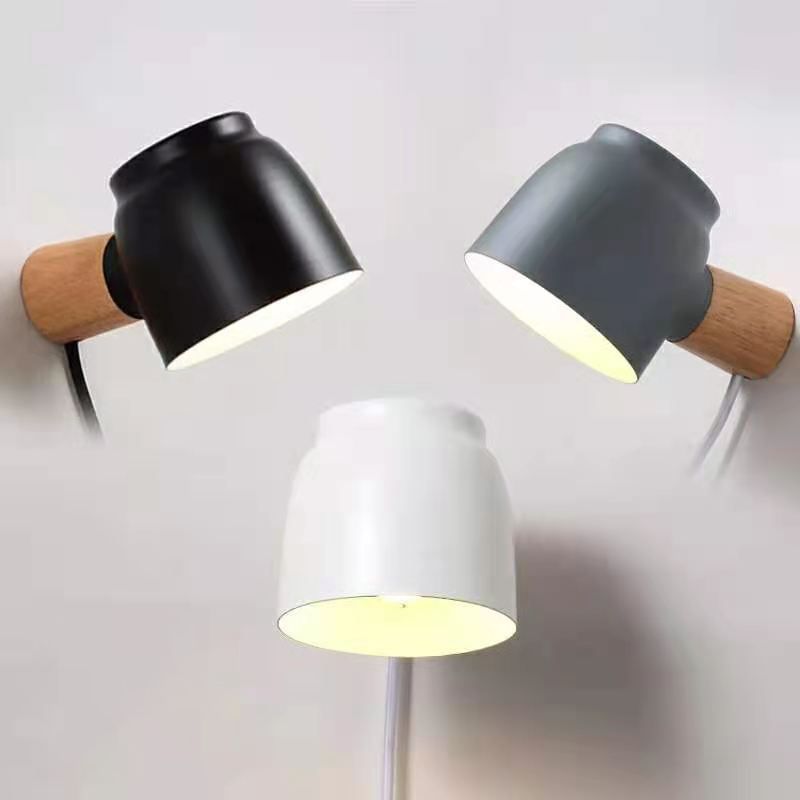 Metalen kom leeswandverlichting moderne stijl 1 licht wand gemonteerd verlichtingsarmatuur