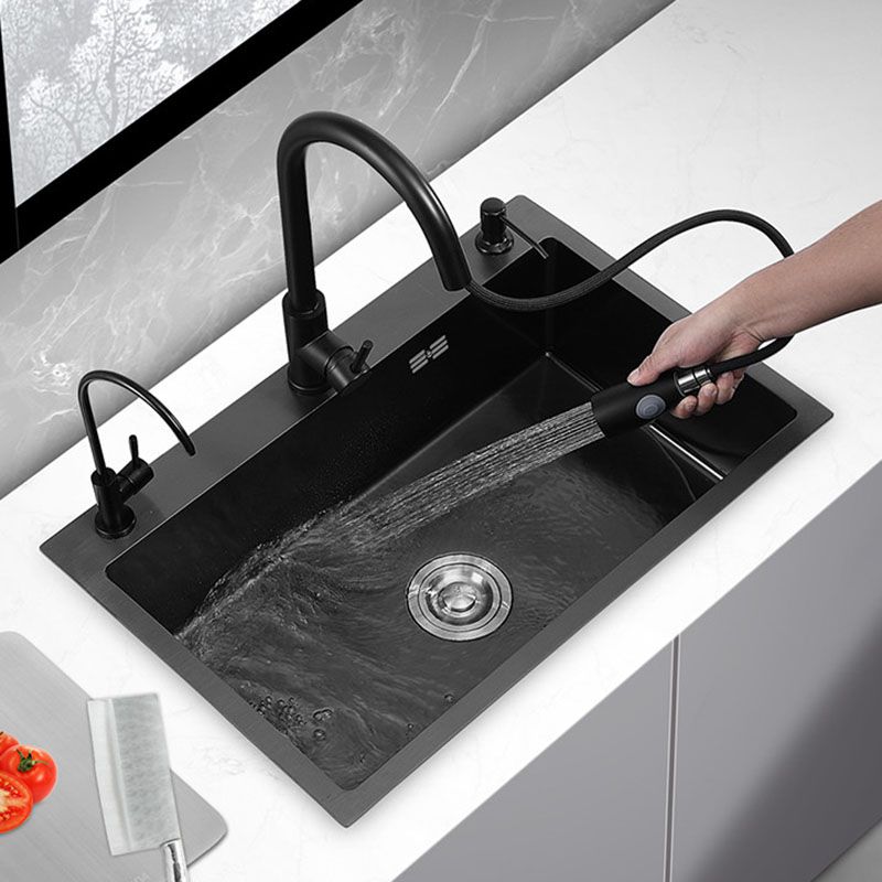 Drop-In Kitchen Sink Soundproof Design Stainless Steel Kitchen Sink