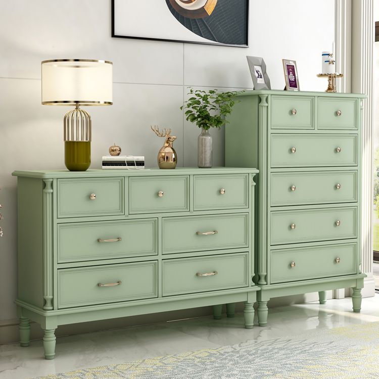 Wood Top Chest with Legs Vertical Dresser with Drawers for Bedroom