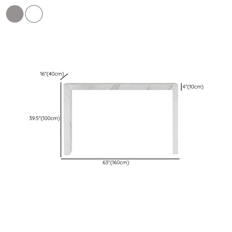 Modern Bar Dining Table Stone Rectangle Bar Table for Living Room