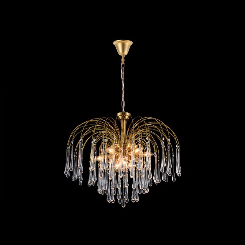 American Metal Chandelier Brown Brawn Tecrid Hasped Hanging Light for Bedroom