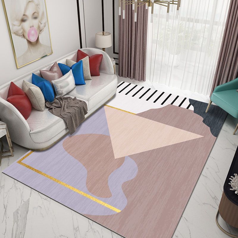 Alfombra moderna de la alfombra moderna de poliéster de poliéster alfombras de alfombra resistente a la alfombra para decoración del hogar