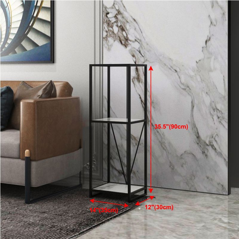 Libreria etagere aperta verticale industriale telaio in ferro -scaffale in legno fabbricato scaffale