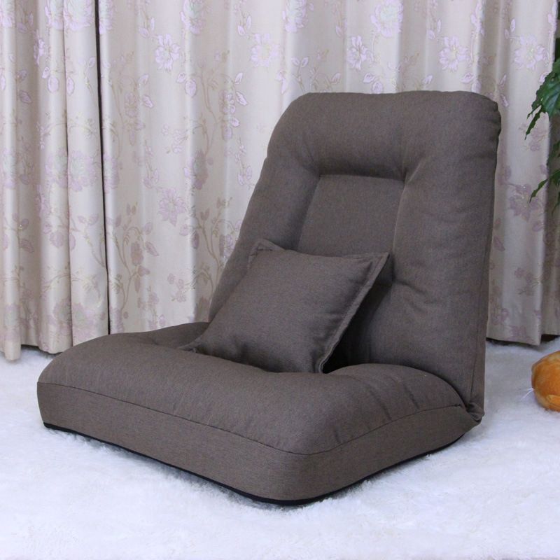 Fabric Convertible Chair 25.5" L x 25.5" W x 25.5" H Armless Chair for Living Room