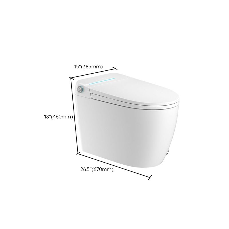 Modern Toilet Bowl All-In-One Porcelain Floor Mounted Siphon Jet Flush Toilet
