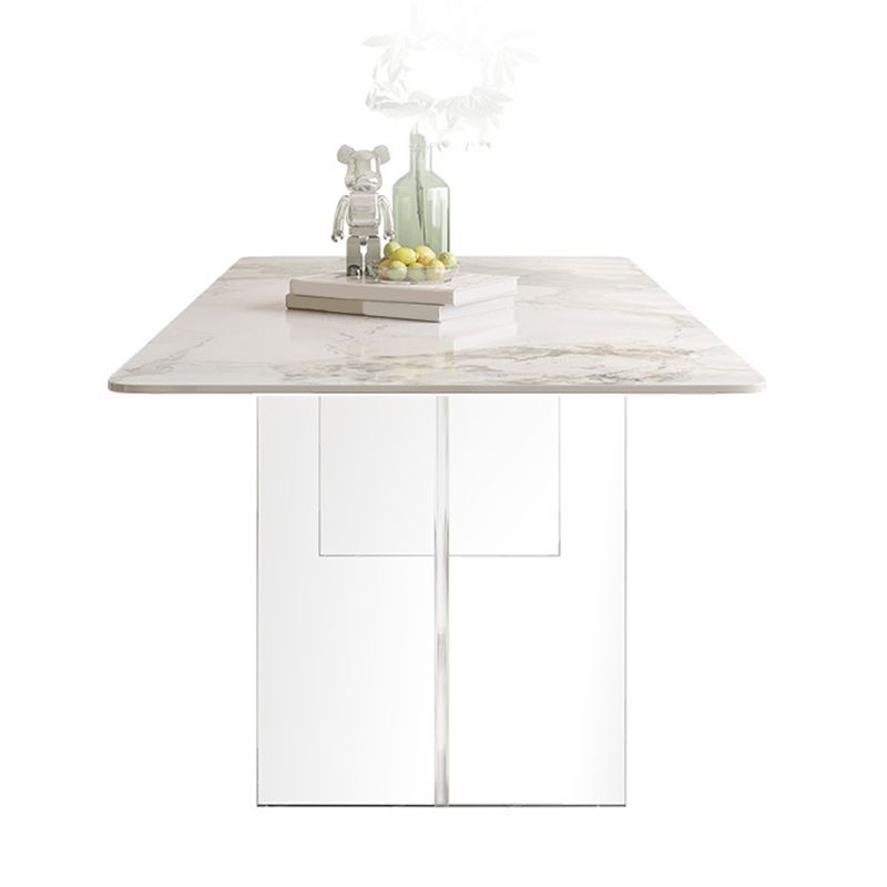 Contemporary Rectangle Table Sintered Stone Table for Home Use