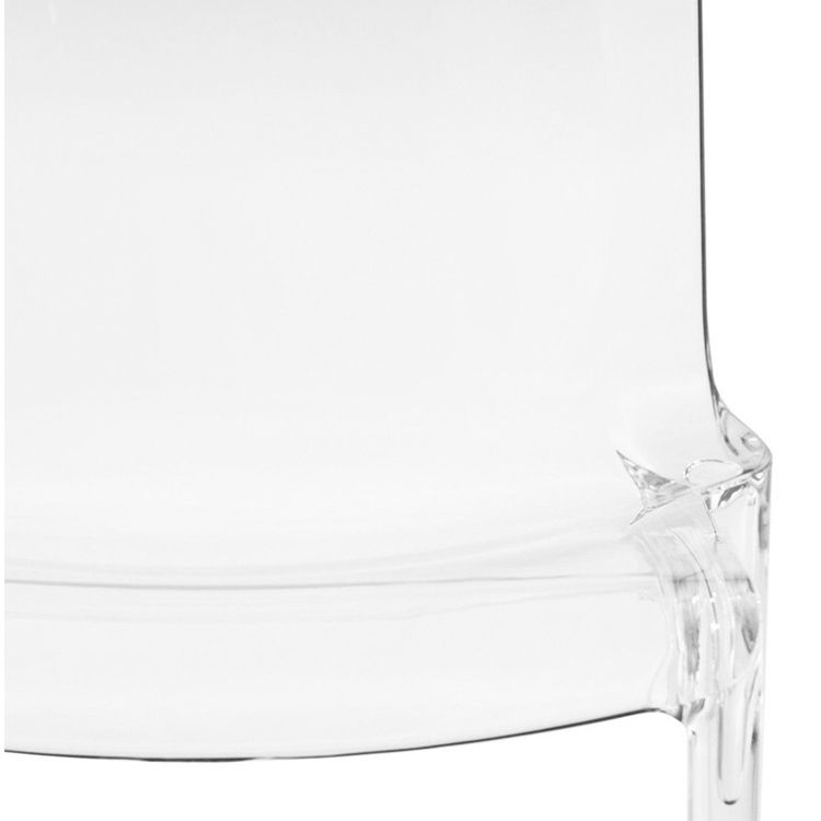 Juego de sillas de plástico de estilo escandinavo, sillas de comedor de cocina con respaldo sólido