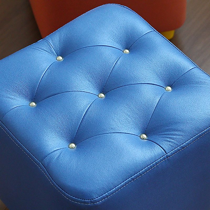 Modern Standard Pouf Water Resistant Square Cube for Home Decor