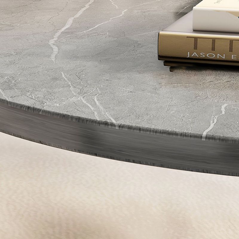 Modernistic Living Room Double Tier Geometric with Storage Pedestal Side Table